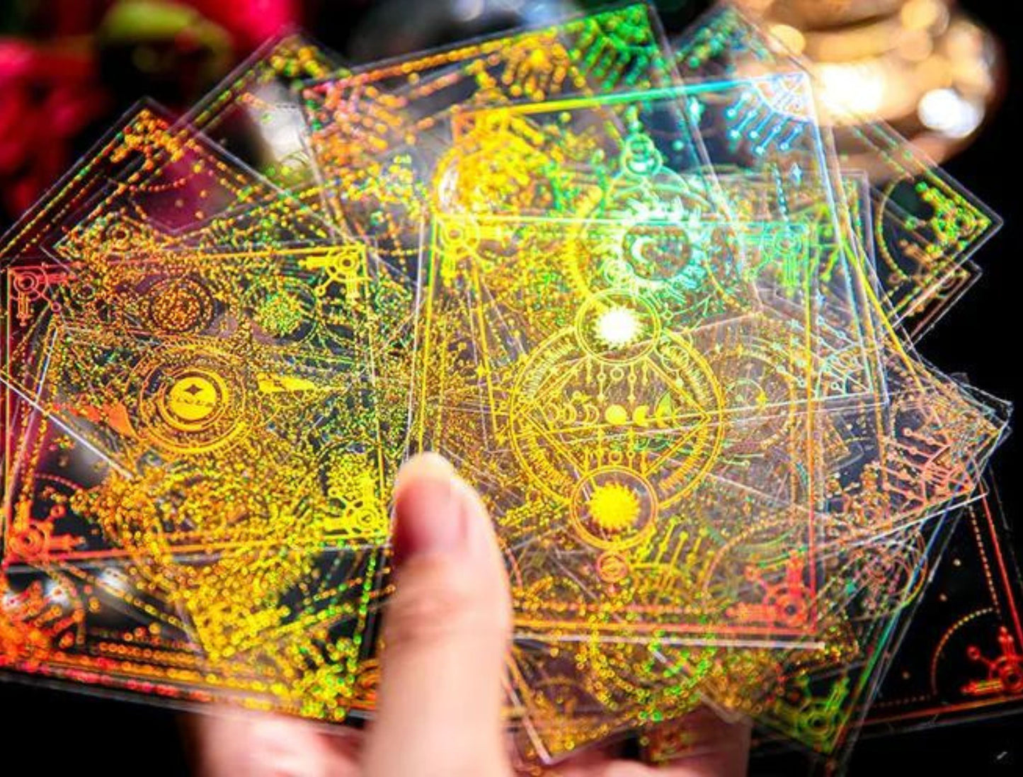 40 Pieces Gold Foil Holographic Stickers, Celestial Stickers, Gold Butterfly Stickers, Gold Sun and Moon Stickers