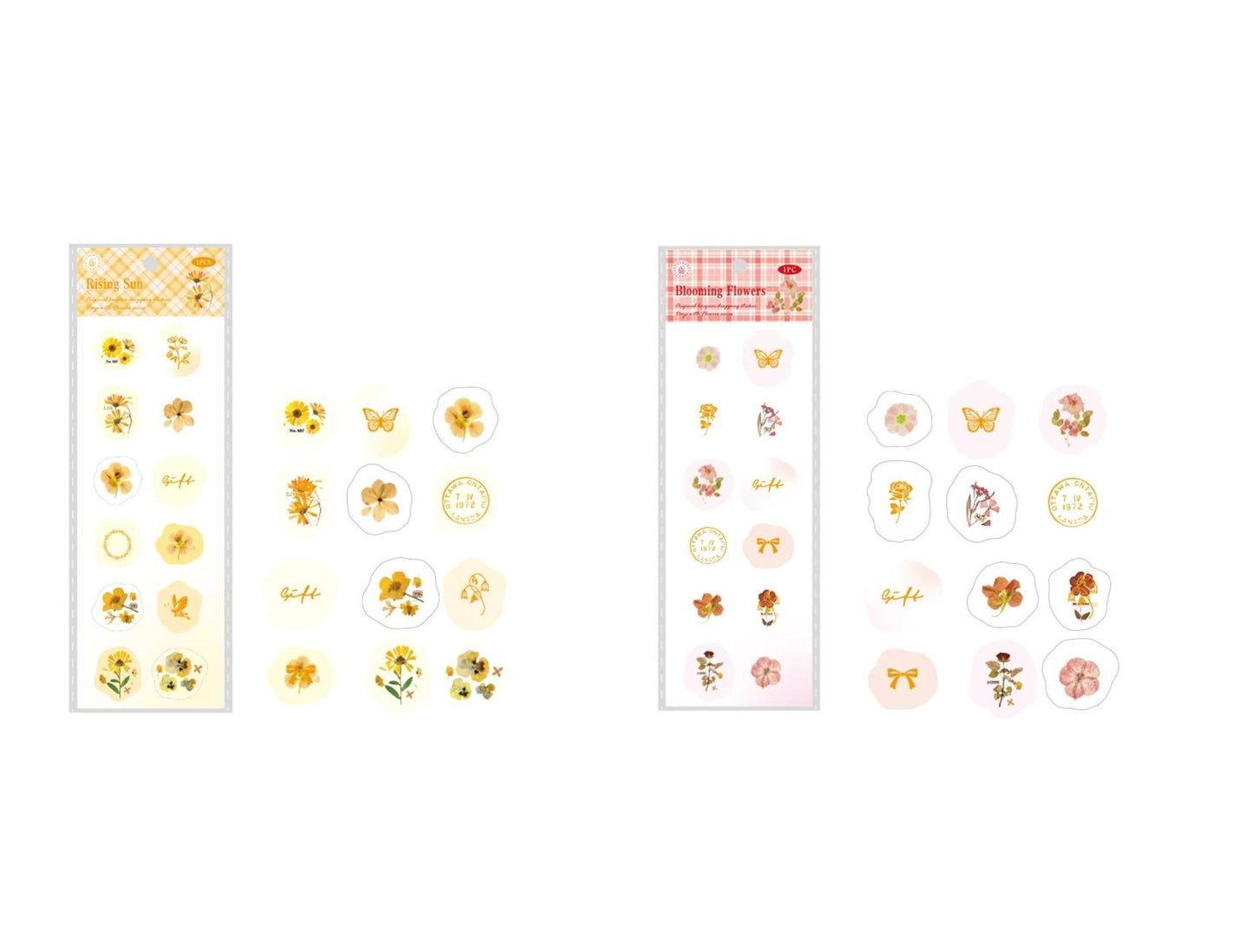 3d Floral Wax Seal Stickers, 16 Stickers, Wax Seals, Stationary Stickers, Kawaii Stickers