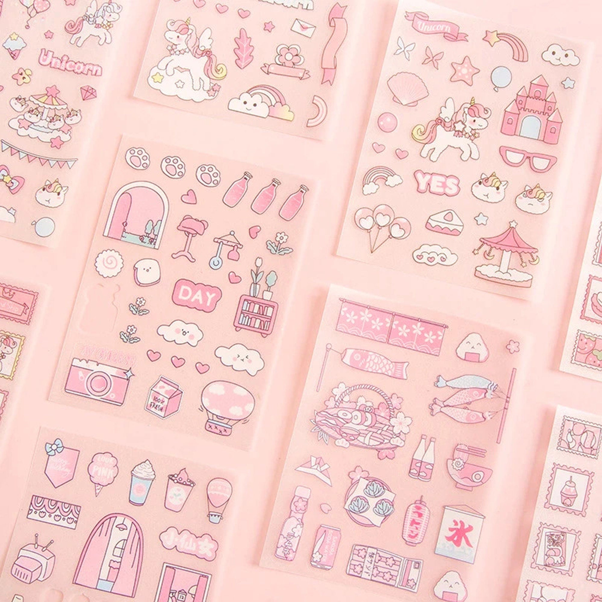 High quality Bundle for a Kawaii Cutey: Planner Press Peach Pom Sticker Kits!