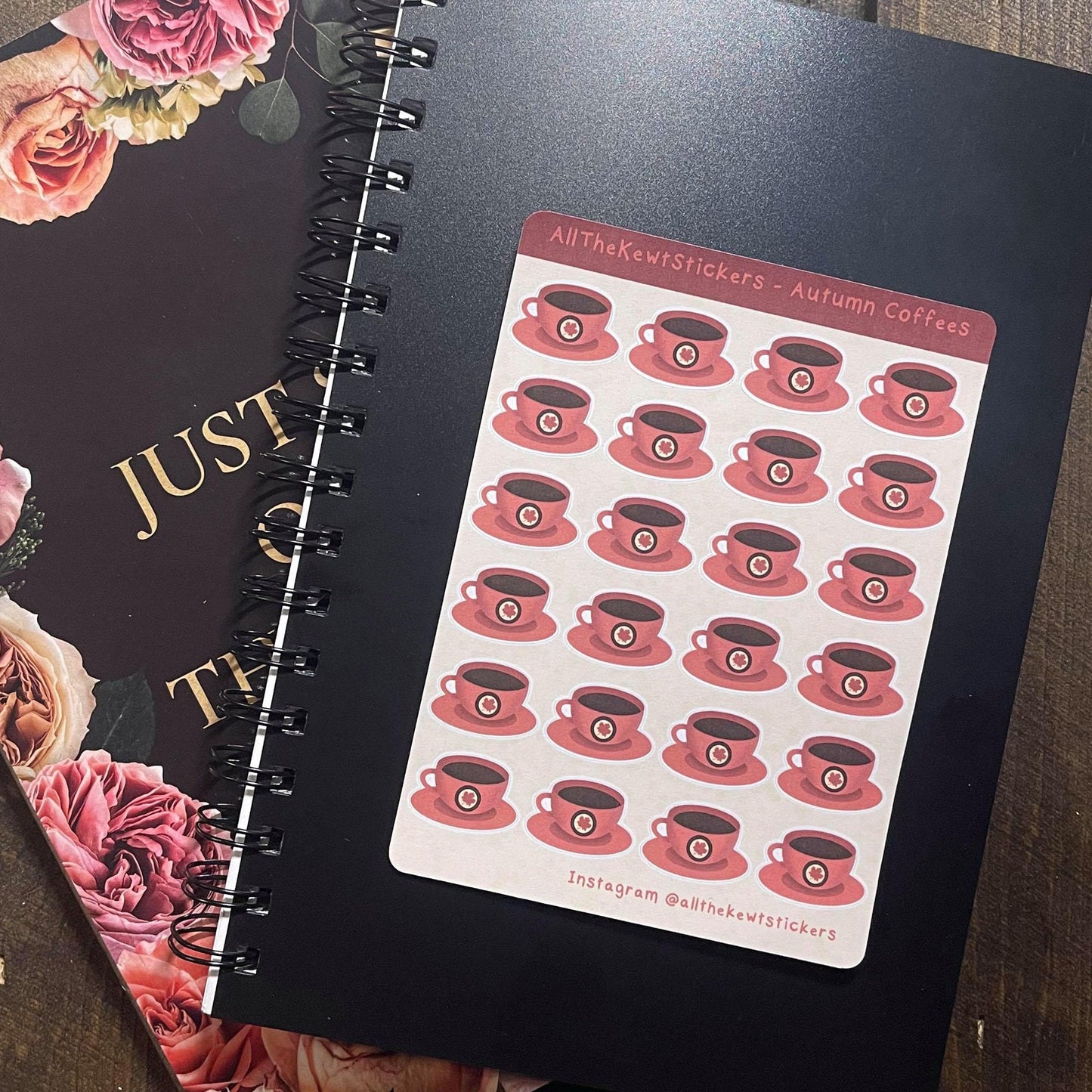 Kawaii Planner Stickers, Autumn Bullet Journal Stickers, Kawaii Sticker, Maple and Lattes Stickers, Fall Theme, Leaves, Cupcakes, and Coffee