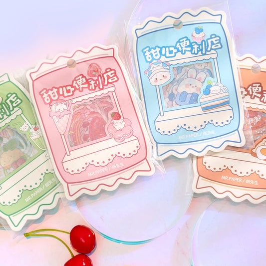 Kawaii Planner Stickers, Pastel Dessert Stickers, Kawaii Stickers, Cute Holo Macaron Stickers, Hologram Fruit & Kawaii Animals b3i3