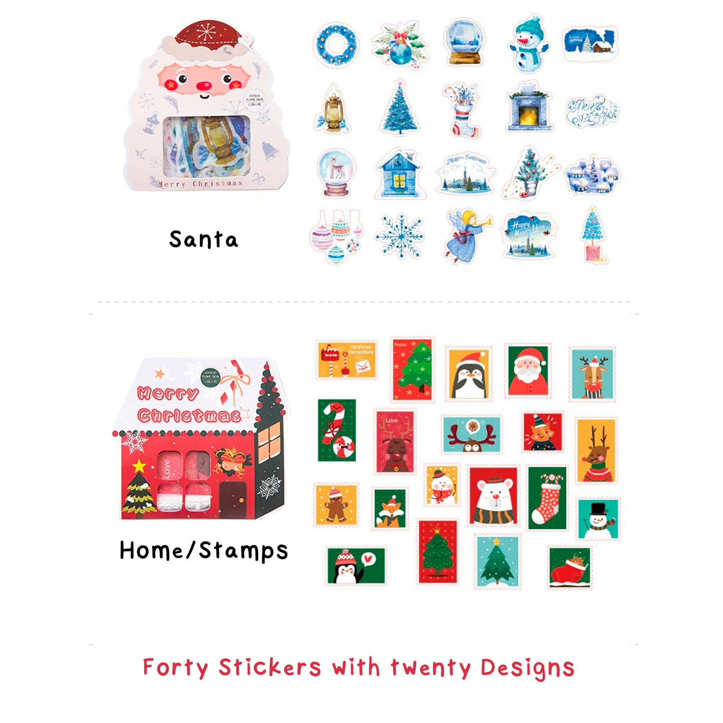 Christmas Kawaii Planner Stickers - Winter Stickers - Kawaii Holiday Stickers - Journal Stickers - Cute Stickers Christmas and Winter b1i3