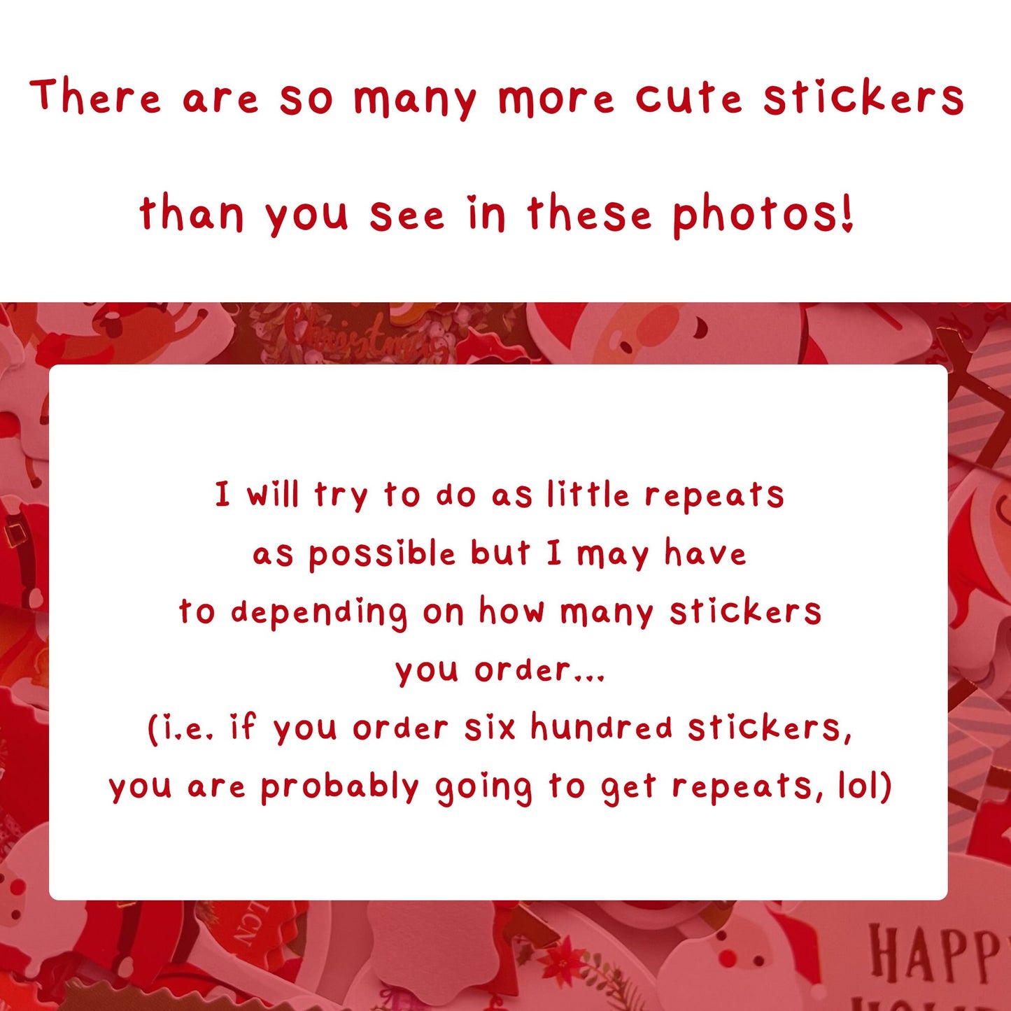 Random Holiday Kawaii Sticker Grab Bag, Mystery Sticker Grab Bag, Sticker Pack, Journal Stickers, Paper Stickers, Gold Foil Flake Stickers