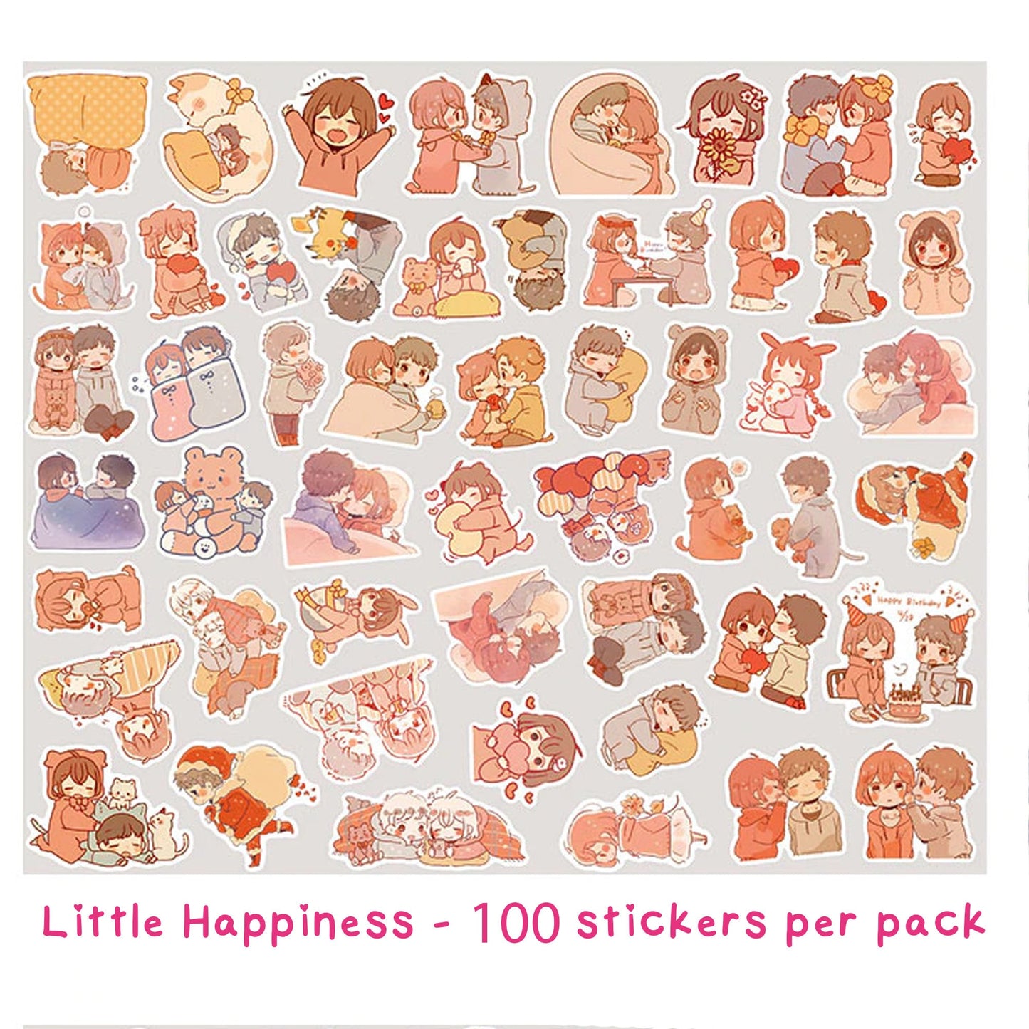 Kawaii Planner Stickers, 100 Package Kawaii Mini Stickers, Kawaii Stickers, Cute Washi Stickers, Kawaii Girl Stickers, Anime Stickers b1i2