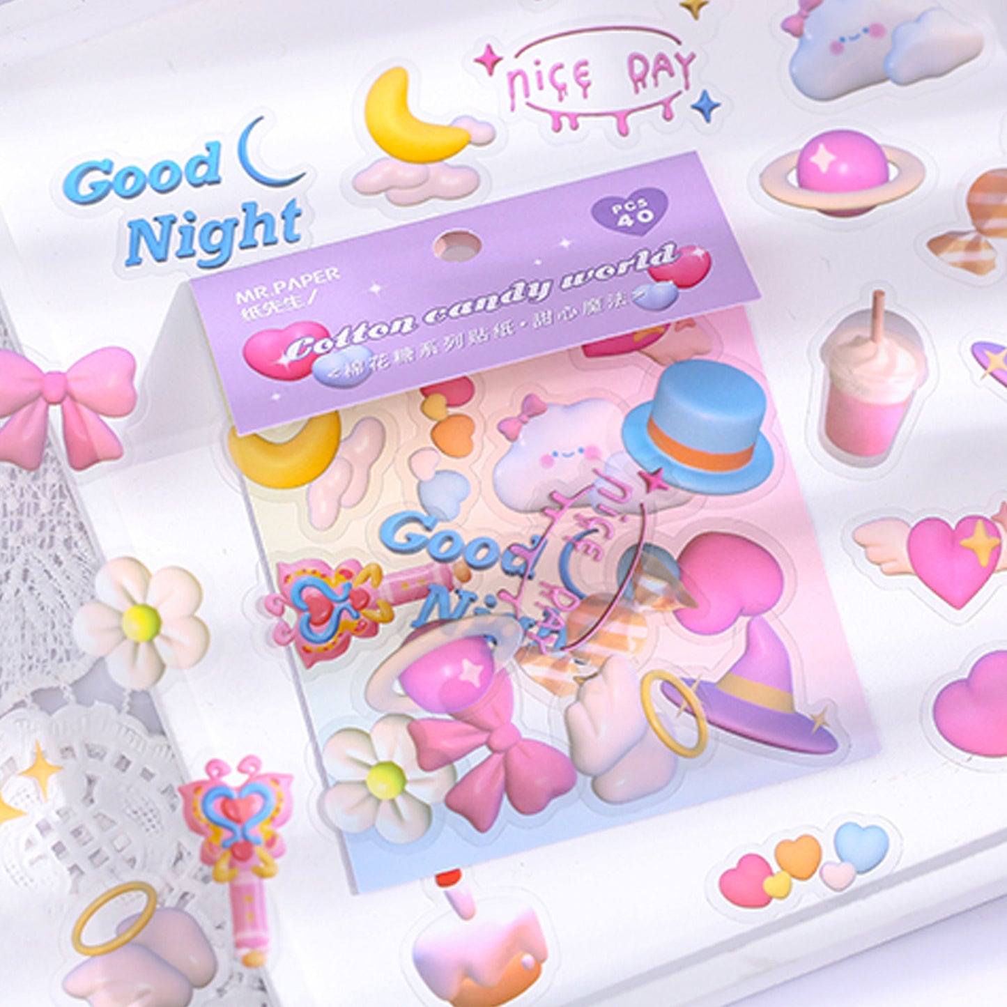 Kawaii Stickers, Cotton Candy World, Cute Stickers, Frosting Stickers, –  All The Kewt Stickers