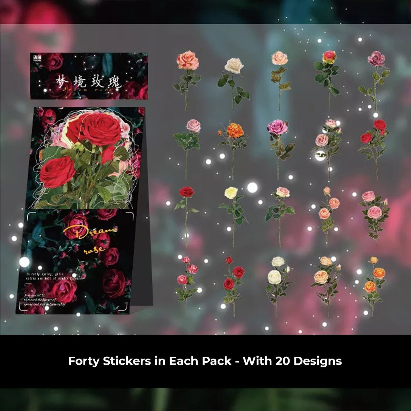 Cute Stickers, Clear Flower Stickers, Dried Flowers, Mushroom Stickers, Flower Photo Stickers, Journal & Planner Sticker Sticker Packs B2C